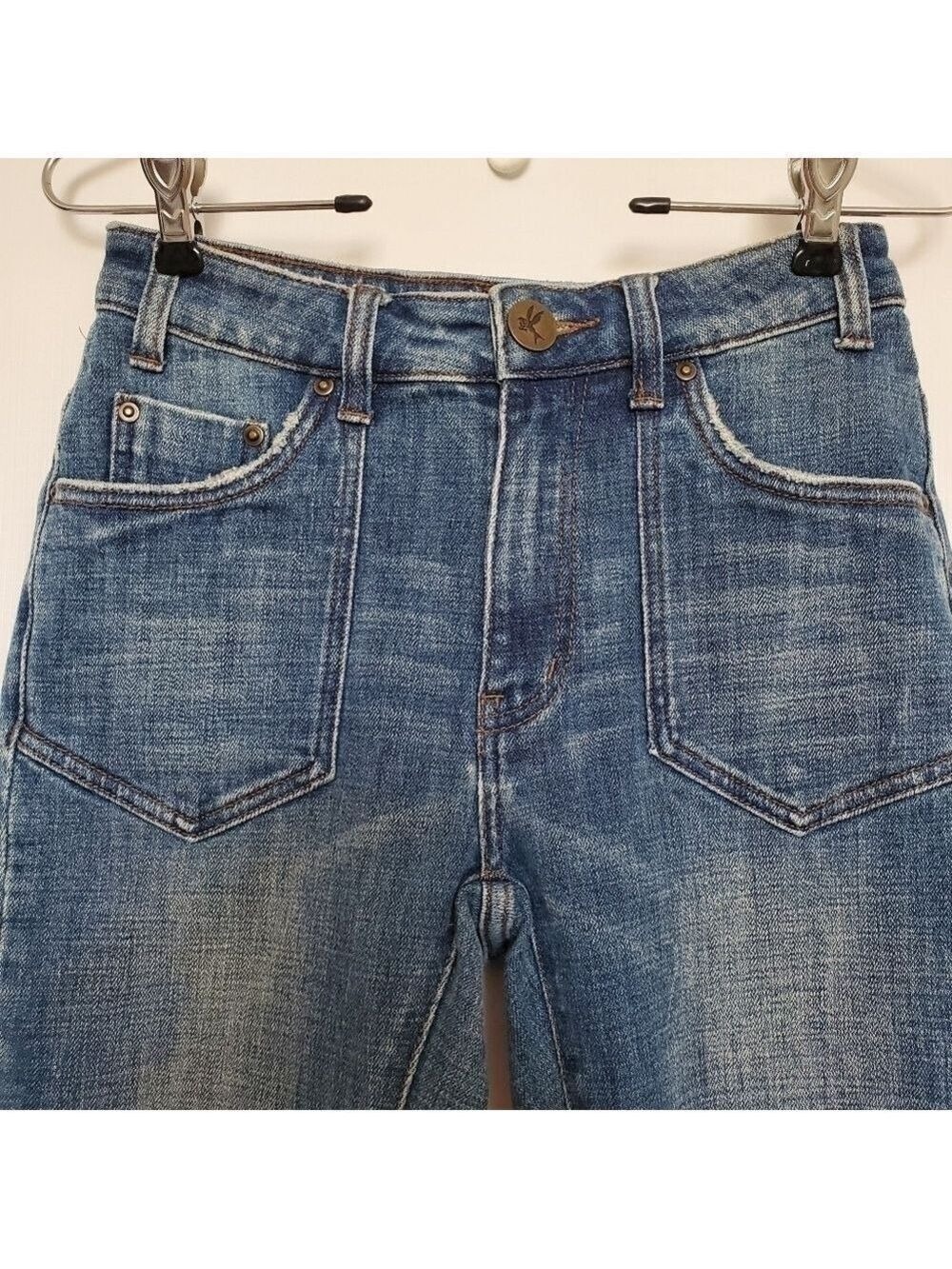 ONE X ONE TEASPOON HIGH WAIST FREEBIRD II SKINNEY JEAN DISTRESS BUSTED KNEES 25 - Picture 6 of 16